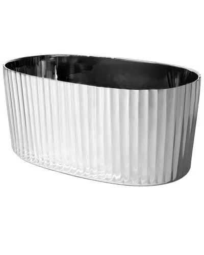 Godinger Waves Stainless Steel Party Tub In Silver