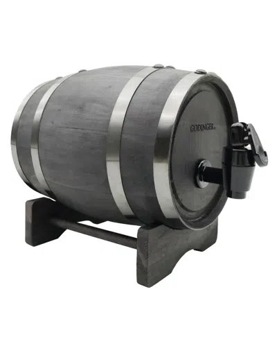Godinger Whiskey 25 Oz. Barrel Dispenser In Black
