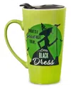 Godinger Witchy Chic Porcelain Travel Mug In Green
