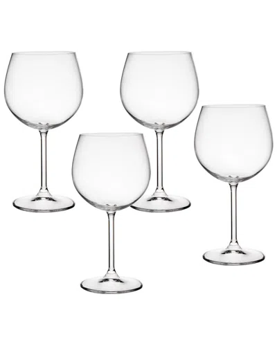 Godinger Zenith Balloon Goblet Glasses (set Of 4) In Clear