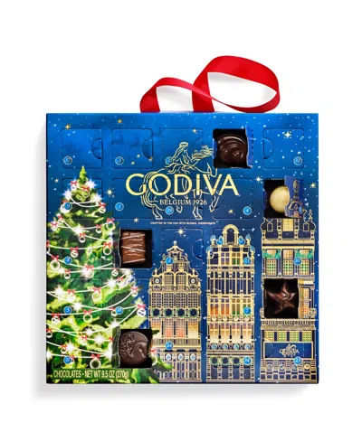Godiva Advent Calendar Chocolate Box, 24-pieces In Blue
