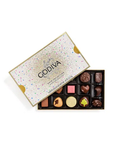 Godiva Assorted Chocolate Gold Happy Birthday Gift Box, 15-pieces In Multi