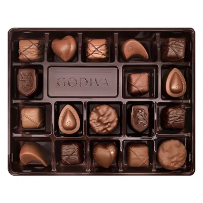 Godiva Assorted Nut & Caramel Chocolate Gold Ballotin, 18 Piece