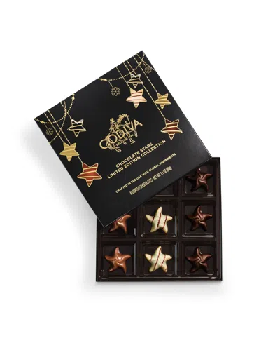 Godiva Holiday Stars Chocolate Gift Box, 9 Pieces In Black