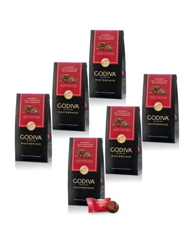 Godiva Milk Chocolate Ganache Masterpiece Small Bag, 6-pack In Multi