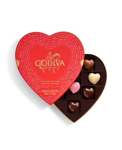 Godiva Valentine's Day Paper Heart Gift Box, 9-pc. In Pink