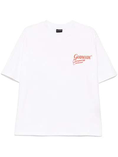 Godmade Composing T-shirt In Weiss