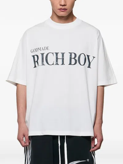 Godmade Cotton T-shirt In White