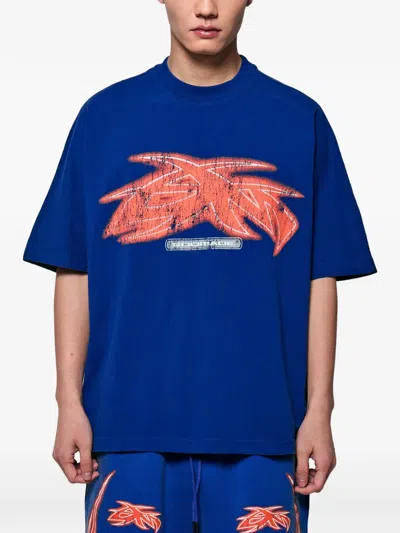 Godmade Gm Vivid Graphic-print T-shirt In Blue