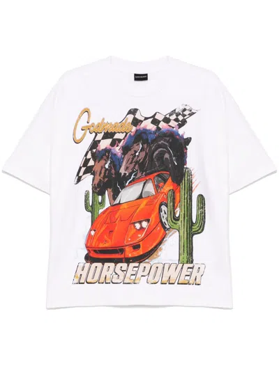 Godmade Horsepower T-shirt In Weiss