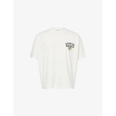 Godmade Mens Off White California Riches Printed Cotton T-shirt