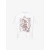 Godmade Mens Nothing Is Given Graphic-print Cotton T-shirt White