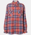 God's True Cashmere Americana Plaid Cashmere Shirt In Multi