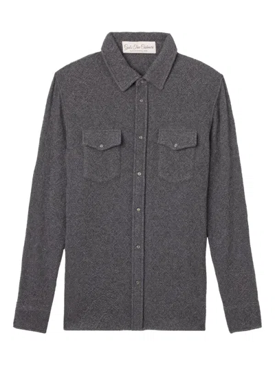 God's True Cashmere Buttoned Pocket Shirt In Gray