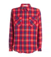 God's True Cashmere Unisex Cashmere And Lapis Lazuli Totally Wired Shirt In Red