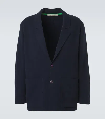 God's True Cashmere Cashmere Blazer With Amethyst In Blue