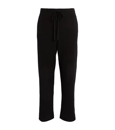 God's True Cashmere Cashmere Buttoned-hem Sweatpants In Black