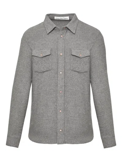 God's True Cashmere Cashmere Chest-pockets Shirt In Gray