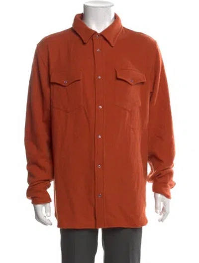 Pre-owned God's True Cashmere Cashmere Collar Cardigan W/ Tags In Orange