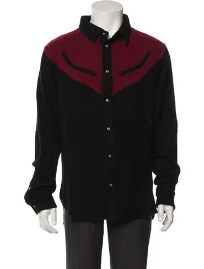 Pre-owned God's True Cashmere Cashmere Colorblock Pattern Jacket In Black