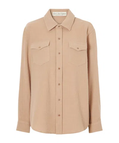 God's True Cashmere Cashmere Knitted Shirt In Brown