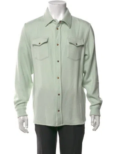 Pre-owned God's True Cashmere Cashmere Long Sleeve Shirt In Green