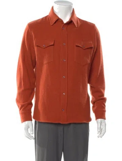 Pre-owned God's True Cashmere Cashmere Long Sleeve Shirt In Orange