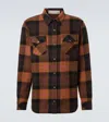 God's True Cashmere Checked Cashmere Shirt In Brown