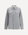 God's True Cashmere Cashmere Shirt In Gray