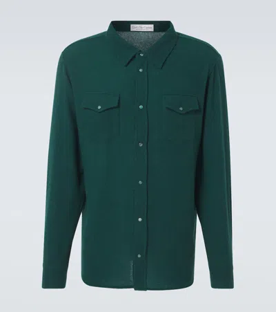 God's True Cashmere Cashmere Shirt In Green