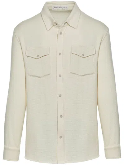 God's True Cashmere Cashmere Shirt In Neutrals