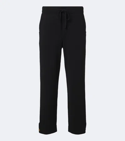 God's True Cashmere Cashmere Sweatpants With Tiger's Eye In Black