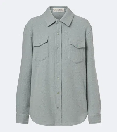 God's True Cashmere Celeste Cashmere Shirt In Gray