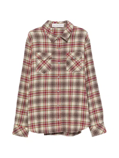 God's True Cashmere Checked Cashmere Shirt In Multi