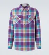 God's True Cashmere Checked Cashmere Shirt In Multicoloured