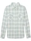 God's True Cashmere Plaid Cashmere Shirt In Neutrals