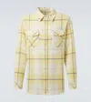 God's True Cashmere Dreamer Plaid Cashmere Shirt In Yellow