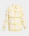 God's True Cashmere Dreamer Tartan Cashmere Flannel Shirt In Multi