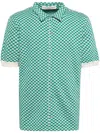 GOD'S TRUE CASHMERE EMERALD-DOT JACQUARD BOAT SHIRT