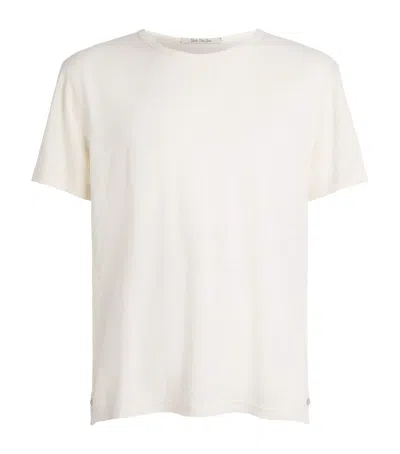 God's True Cashmere Linen Signature T-shirt In White