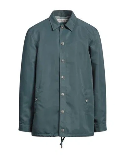 God's True Cashmere Man Coat Pastel Blue Size Xl Recycled Nylon