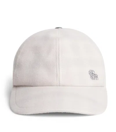 God's True Cashmere X Joopiter Cashmere Tartan Clarity Fincher Cap In White