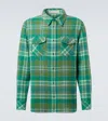 God's True Cashmere Cashmere Plaid Shirt In Green