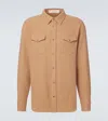God's True Cashmere Knitted Cashmere Shirt In Beige