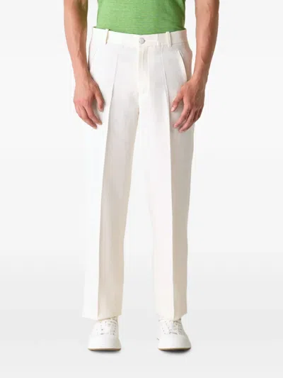 God's True Cashmere Linen Trousers In White