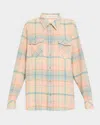 God's True Cashmere Lover Tartan Cashmere Shirt