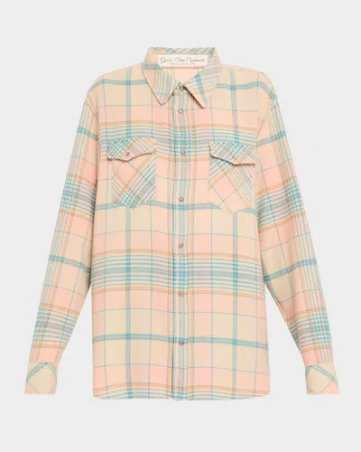 God's True Cashmere Lover Tartan Cashmere Shirt