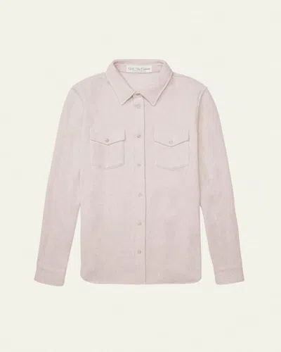 GOD'S TRUE CASHMERE MEN'S MELANGE CASHMERE SPORT SHIRT