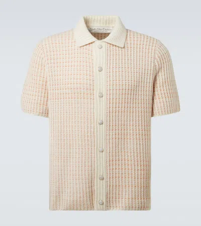God's True Cashmere Noble Knitted Cashmere Polo Shirt In Yellow