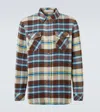 God's True Cashmere Plaid Cashmere Shirt With Sunstone In Multi